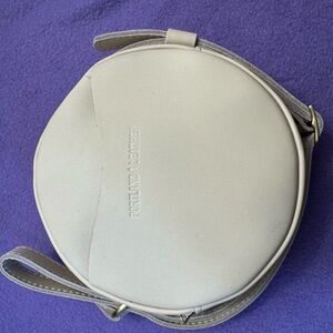Portland Leather Bone Circle Crossbody Bag